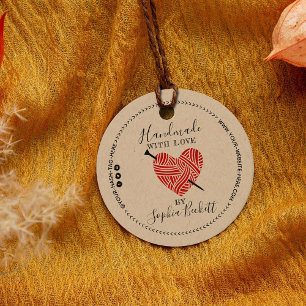 Custom Small Business Knit Supplies Packaging Tags