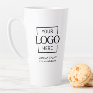Custom Small Business Logo Personalised Branded Latte Mug