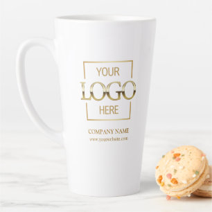 Custom Small Business Logo Personalised Branded Latte Mug