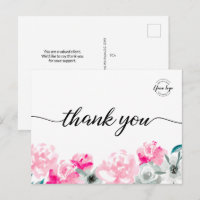 Custom Small Business logo Watercolor Floral 