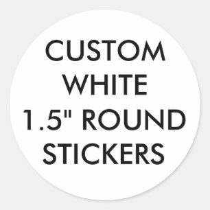 Custom Small Glossy 1.5" Round Stickers
