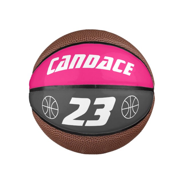 Custom small mini basketball kid's Birthday gift (Front)