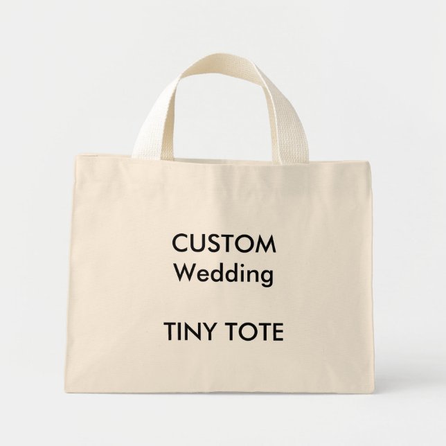 Custom Small Tote Bag (NATURAL Colour) (Front)