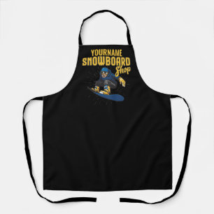 Custom Snow Boarder Snowboarding Shop Big Air Apron