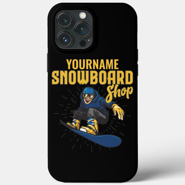 Custom Snow Boarder Snowboarding Shop Big Air  Case-Mate iPhone Case (Back)