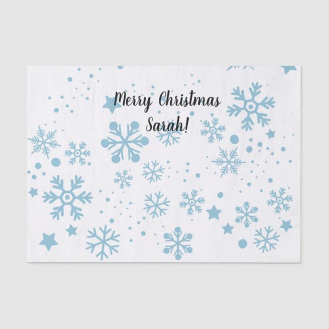 Custom Snow Flake Tissue Paper (Front)