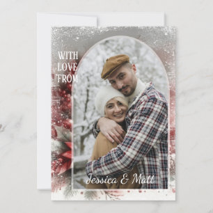 Custom Snowflakes & Chic Botanical Holiday Wreath