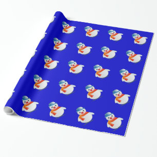 Custom Snowman Christmas Wrapping Paper