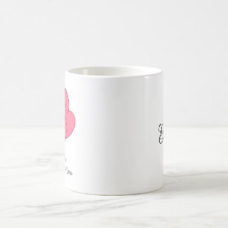 Custom "So Cute" Heart - Personalised Name on Back Coffee Mug