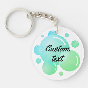Custom soap bubbles keychain