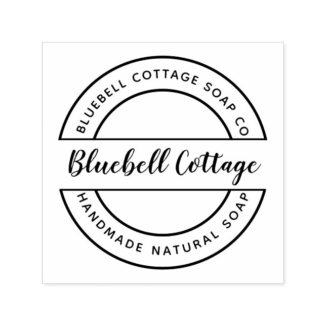 Custom Soap Business Self-inking Stamp (Design)