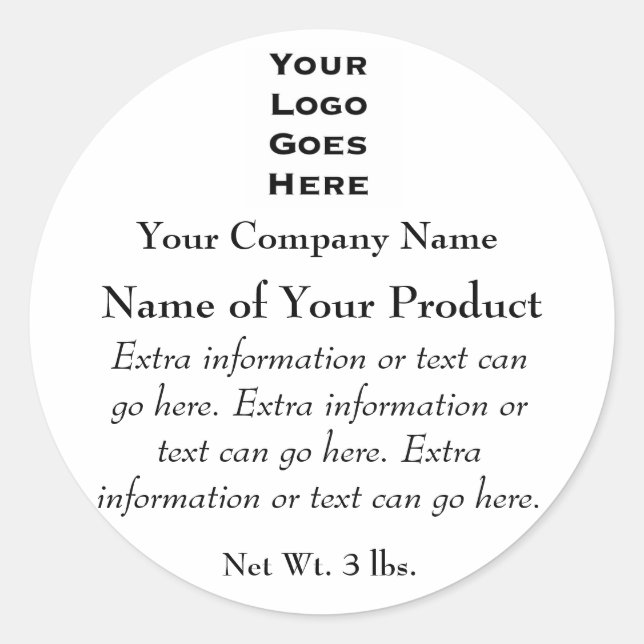 Custom Soap or Cosmetics Label with Logo - 2 (Front)