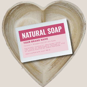 Custom soap packaging ingredients label