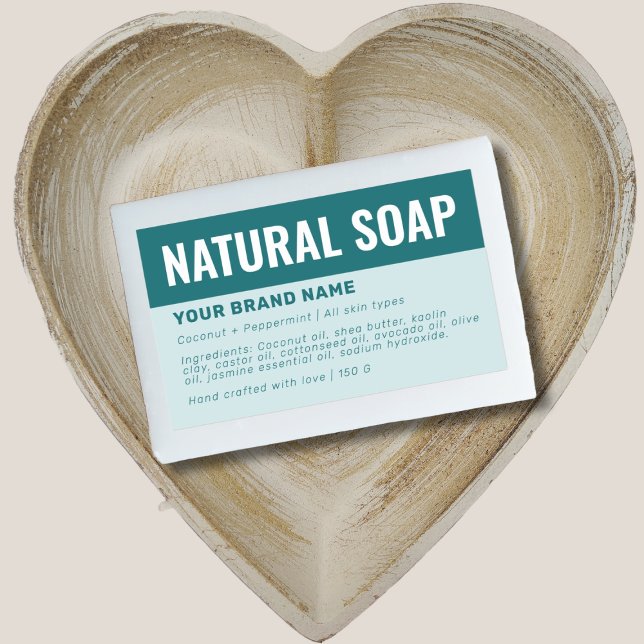 Custom soap packaging ingredients label (Creator Uploaded)