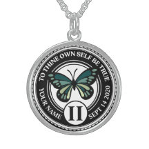 Custom Sobriety Medallion with Butterfly