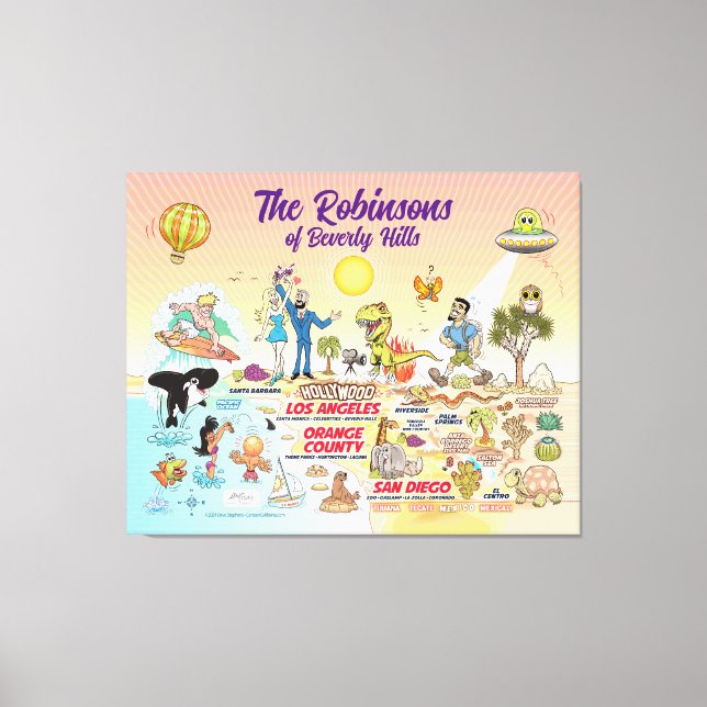 Custom SoCal Canvas Print (Front)