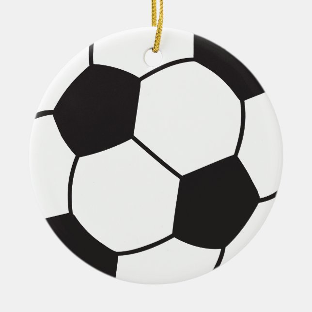 custom soccer ball ornament for team gift (Front)
