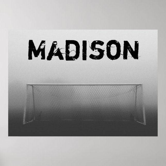 Custom Soccer (Football) Player / Team Name Poster (Front)