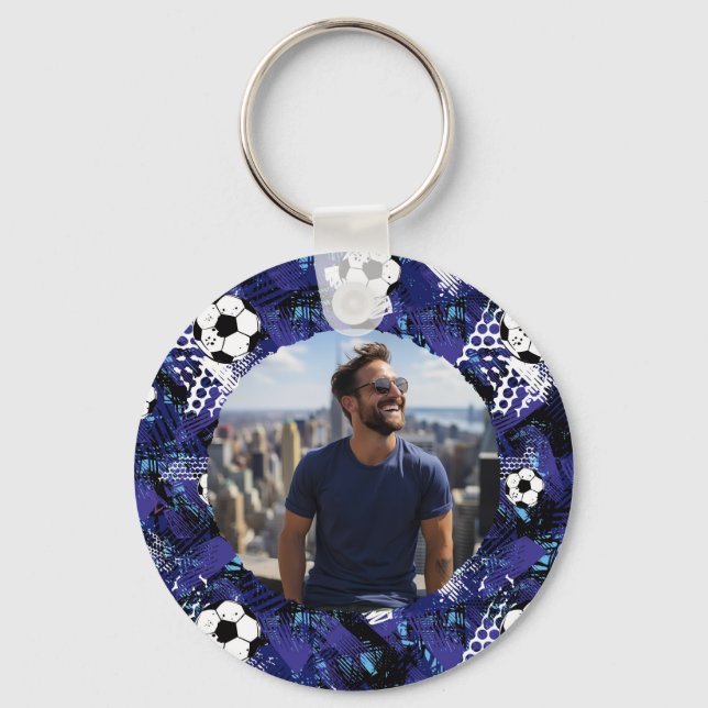 Custom Soccer Key Ring (Front)