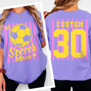 Custom Soccer Mum Game Day front and back T-Shirt