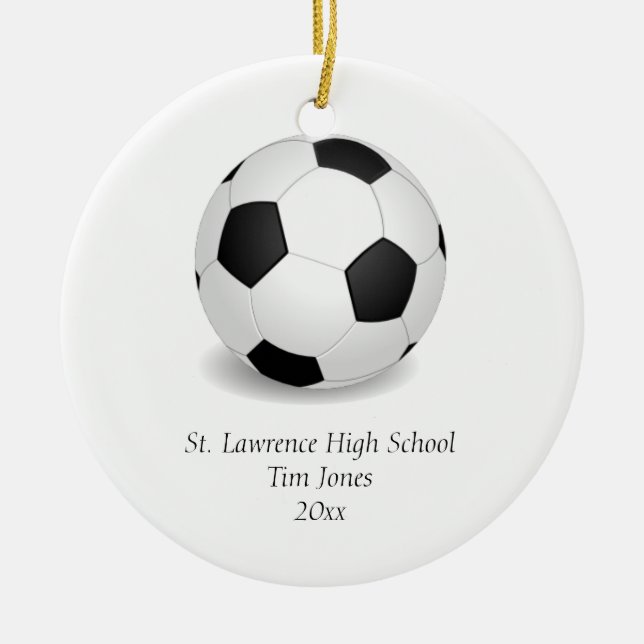 Custom Soccer Ornament (Front)