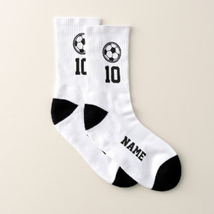 Custom soccer sport socks with jersey number