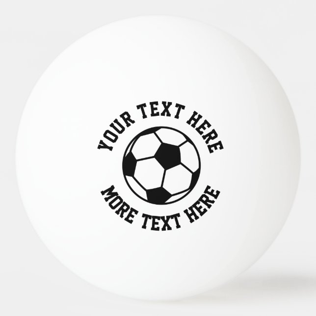 Custom soccer sports logo table tennis ping pong ball (Front)