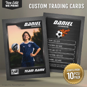 Custom Soccer Trading Card Graphite Sports Card