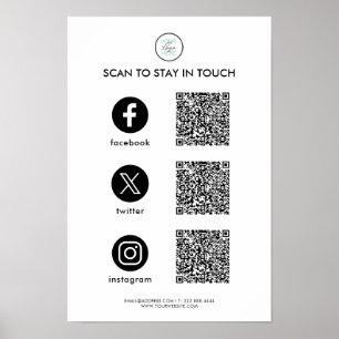 Custom Social Media Business Poster