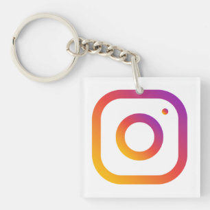 Custom Social Media QR Code Promotional Marketing Key Ring