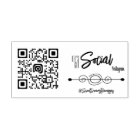 Custom Social Media QR Code Self-Inking Stamp