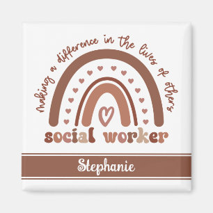 Custom Social Worker Appreciation Graduation Gifts Magnet