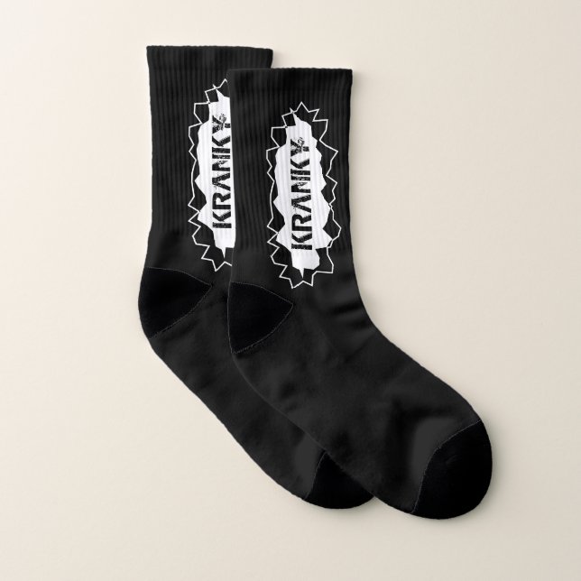 Custom socks with name or funny moody expression (Pair)