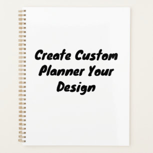 Custom Soft Cover Planner with Gold Spiral Binding