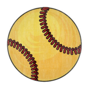 Custom Softball Cartoon Cutting Board