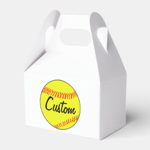 Custom Softball Favour Boxes / Goody Bags