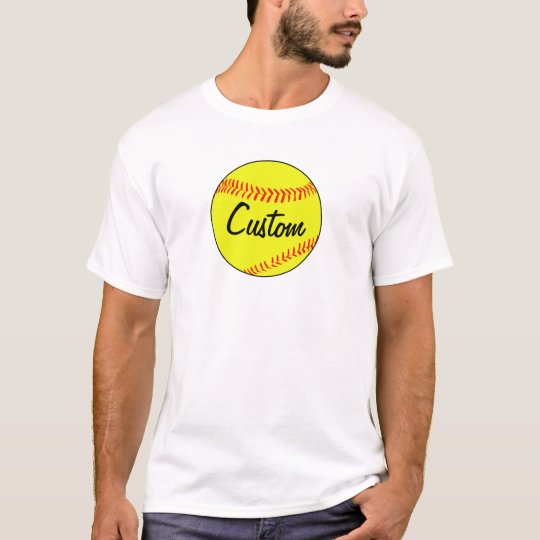 Custom Softball Men's T-shirt