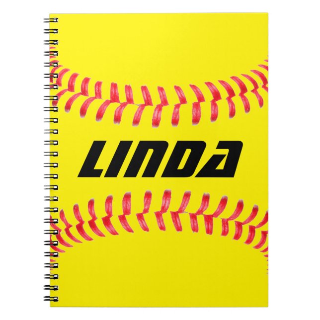 Custom Softball Notebook (Front)