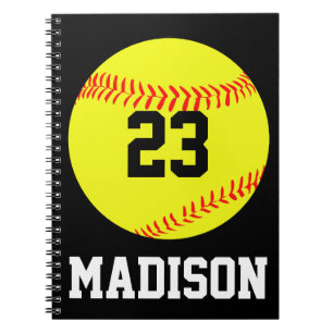 Custom Softball Notebook