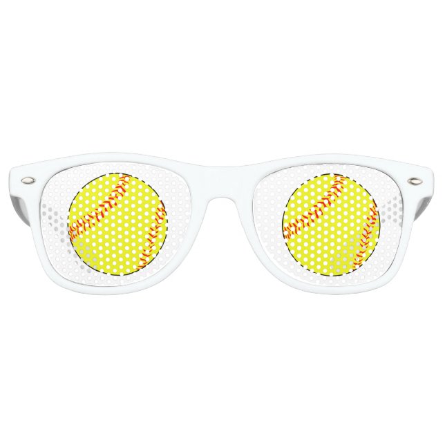 Custom Softball Retro Sunglasses (Front)