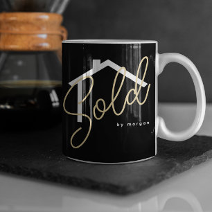 Custom Sold By Real Estate Agent Mug