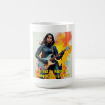 Custom Soldier Girl Guitarist Art Inspirational