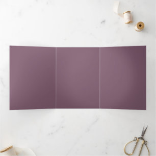 Custom solid color Tri-Fold invitation