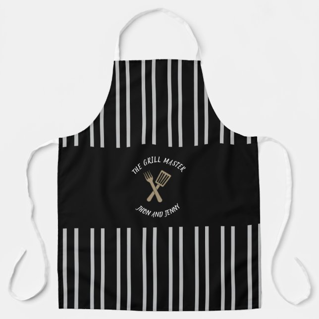 Custom Solid Colour Aprons | Personalised Aprons f (Front)