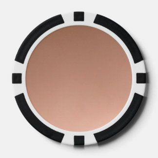 Custom Solid Peach Poker Chip