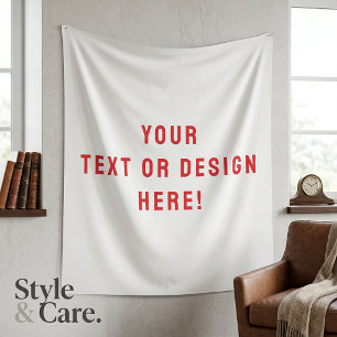 Custom Solid White Tapestry – Personalised for You