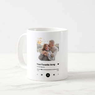 Custom Song Favourite Song One Photo  Coffee Mug