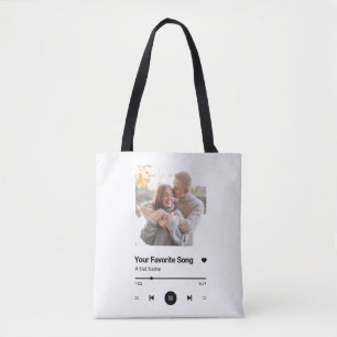 Custom Song Favourite Song One Photo Coffee Mug Tote Bag