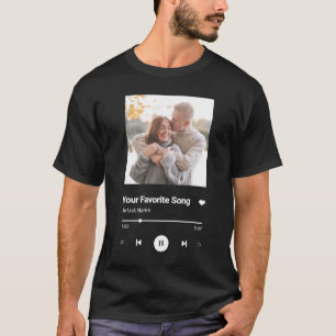 Custom Song Favourite Song One Photo T-Shirt