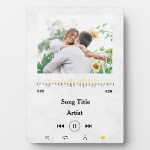 Custom Song Name & Photo Love For The Couple Plaque